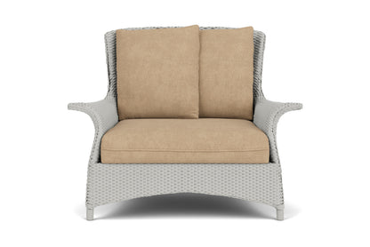 Lloyd Flanders Mandalay Chair and a Half in Platinum with Hayden Sand fabric