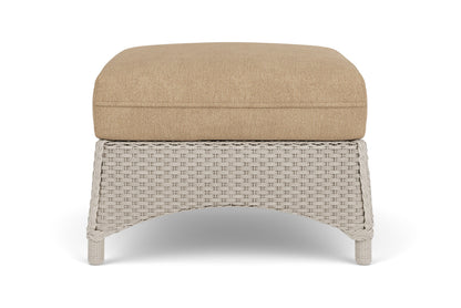 Lloyd Flanders Mandalay Ottoman in Linen with Hayden Sand fabric