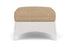 Lloyd Flanders Mandalay Ottoman in White with Hayden Sand fabric