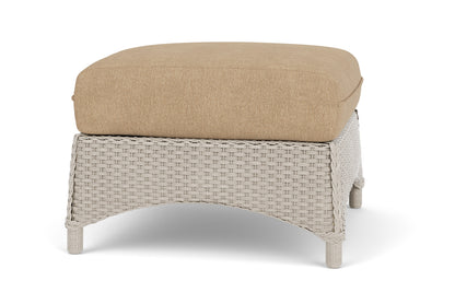 Lloyd Flanders Mandalay Ottoman in Linen with Hayden Sand fabric, view 4