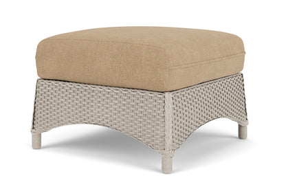 Lloyd Flanders Mandalay Ottoman in Linen with Hayden Sand fabric, view 3