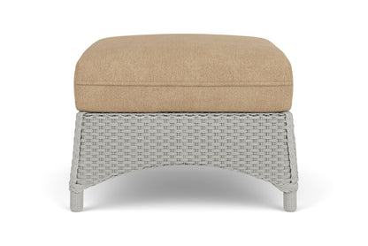 Lloyd Flanders Mandalay Ottoman in Platinum with Hayden Sand fabric
