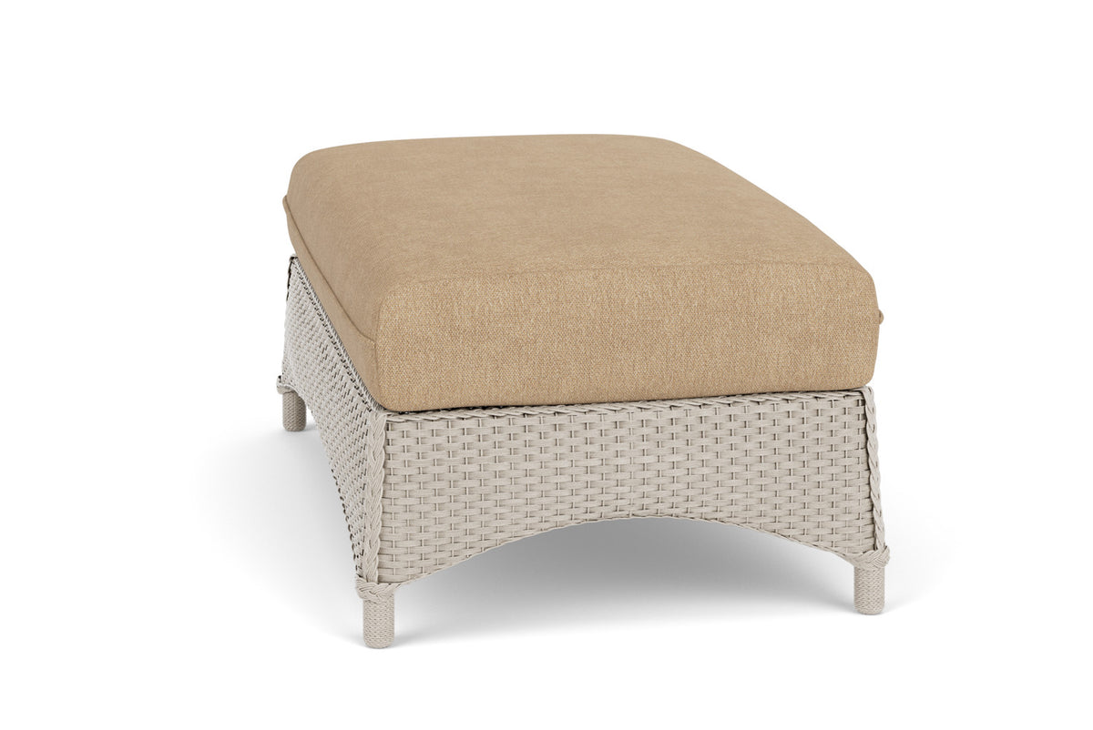 Lloyd Flanders Mandalay Large Ottoman in Linen with Hayden Sand fabric, view 5