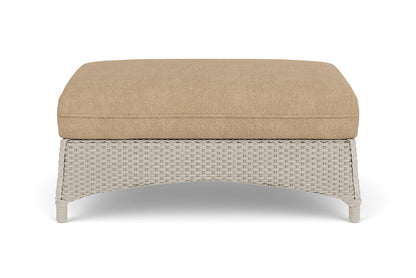 Lloyd Flanders Mandalay Large Ottoman in Linen with Hayden Sand fabric