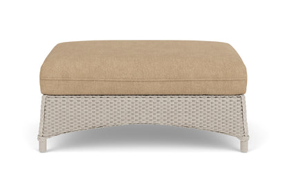 Lloyd Flanders Mandalay Large Ottoman in Linen with Hayden Sand fabric, view 7