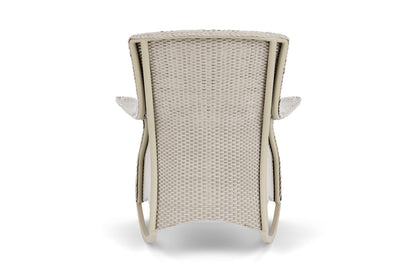 Lloyd Flanders Mandalay Lounge Rocker in Linen with Hayden Sand fabric, view 7