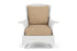 Lloyd Flanders Mandalay Lounge Rocker in Matte White with Hayden Sand fabric