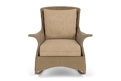 Lloyd Flanders Mandalay Lounge Rocker in Fawn with Hayden Sand fabric