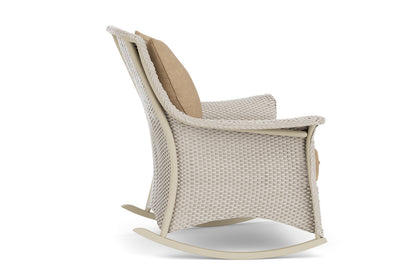 Lloyd Flanders Mandalay Lounge Rocker in Linen with Hayden Sand fabric, view 5