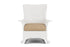 Lloyd Flanders Mandalay Porch Rocker in White with Hayden Sand fabric