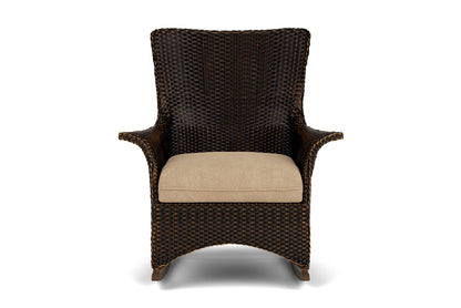 Lloyd Flanders Mandalay Porch Rocker in Mink with Hayden Sand fabric