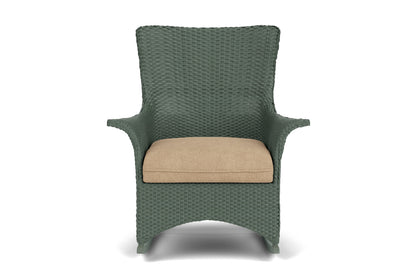 Lloyd Flanders Mandalay Porch Rocker in Spruce with Hayden Sand fabric