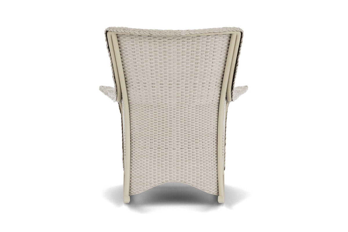 Lloyd Flanders Mandalay Porch Rocker in Linen with Hayden Sand fabric, view 7