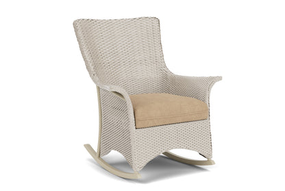 Lloyd Flanders Mandalay Porch Rocker in Linen with Hayden Sand fabric, view 2