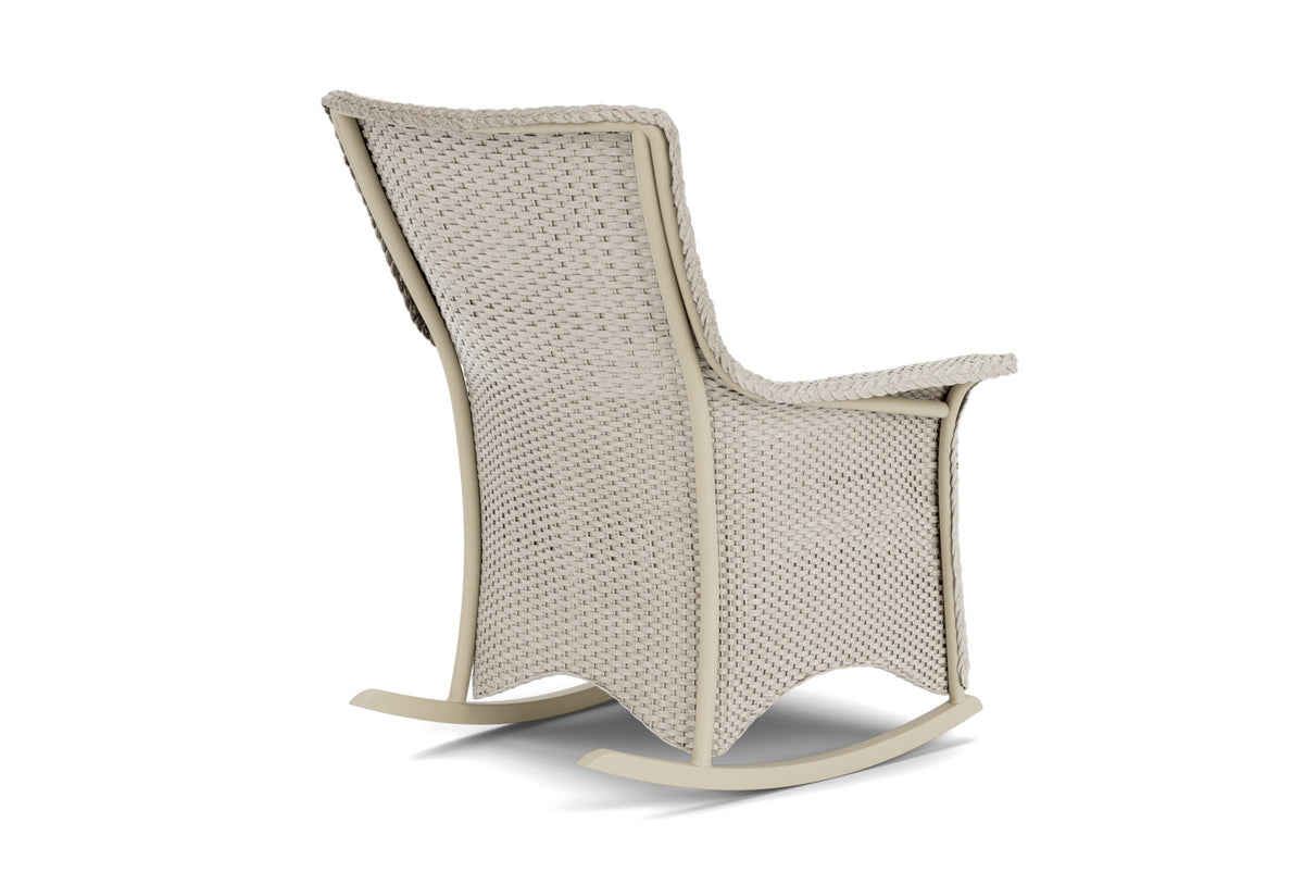 Lloyd Flanders Mandalay Porch Rocker in Linen with Hayden Sand fabric, view 6