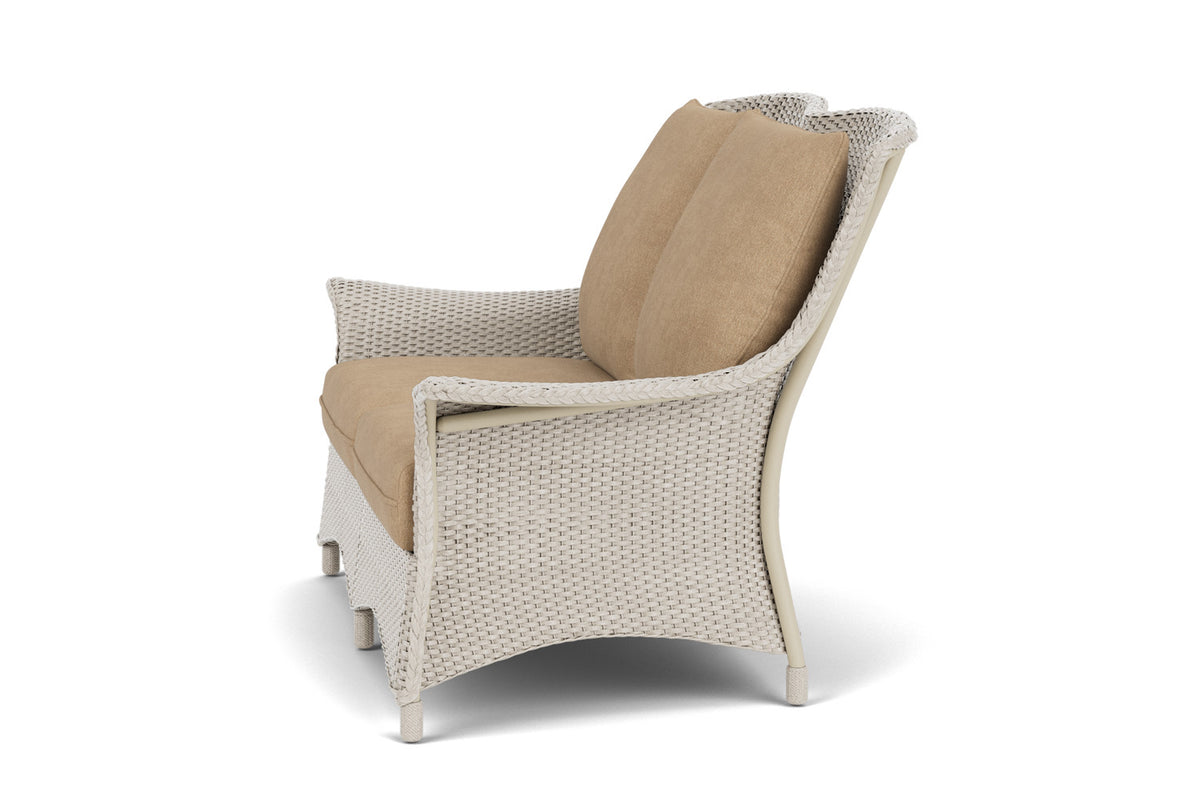 Lloyd Flanders Mandalay Loveseat in Linen with Hayden Sand fabric, view 9