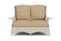 Lloyd Flanders Mandalay Loveseat in Linen with Hayden Sand fabric