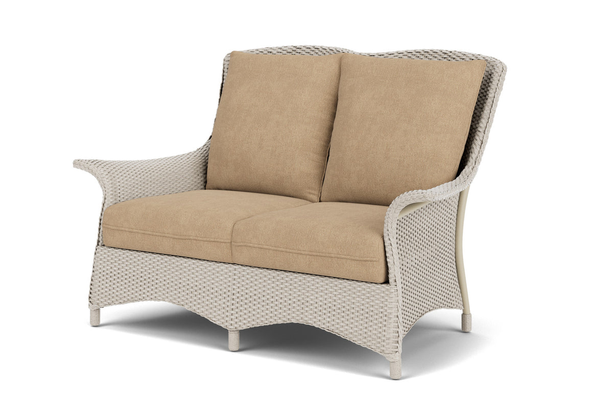 Lloyd Flanders Mandalay Conversation Set in Linen with Hayden Sand fabric, view 10
