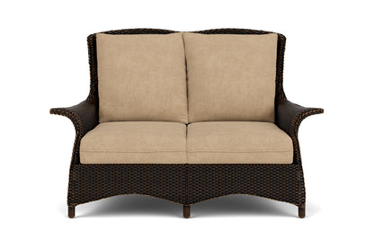 Lloyd Flanders Mandalay Conversation Set in Mink with Hayden Sand fabric