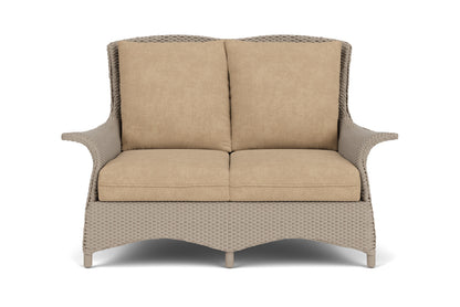 Lloyd Flanders Mandalay Loveseat in French Beige with Hayden Sand fabric