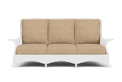 Lloyd Flanders Mandalay Sofa in White with Hayden Sand fabric