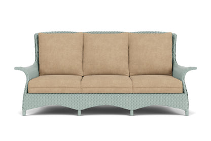 Lloyd Flanders Mandalay Living Room Set in Sea Glass with Hayden Sand fabric