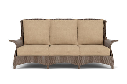 Lloyd Flanders Mandalay Living Room Set in Bark with Hayden Sand fabric