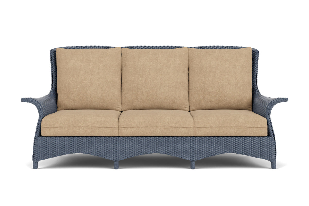 Lloyd Flanders Mandalay Living Room Set in Denim Blue with Hayden Sand fabric