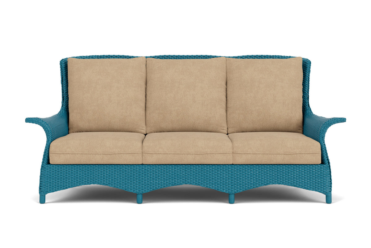 Lloyd Flanders Mandalay Sofa in Peacock with Hayden Sand fabric