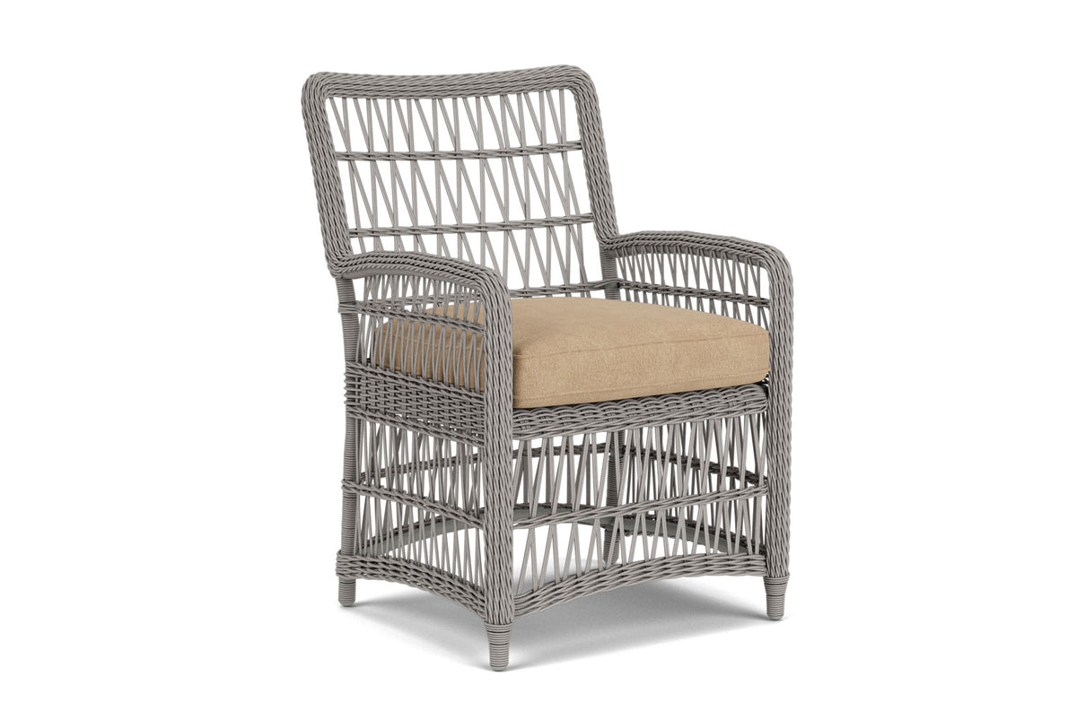 Lloyd Flanders Mackinac Dining Set with Hayden Sand fabric, view 2