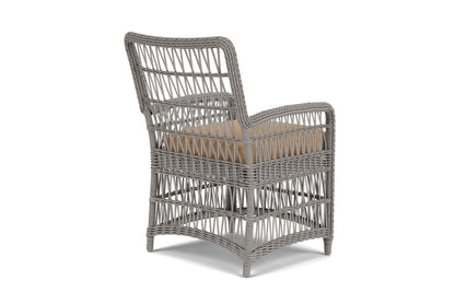 Lloyd Flanders Mackinac Dining Set with Hayden Sand fabric, view 6