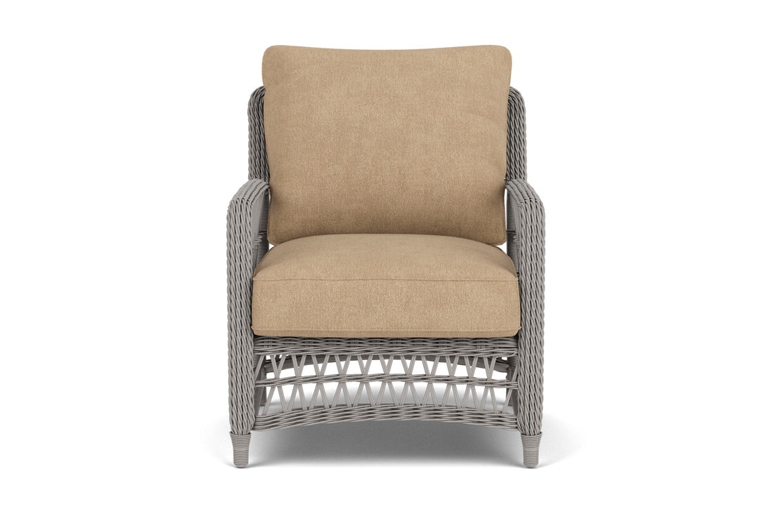 Lloyd Flanders Mackinac Lounge Chair with Hayden Sand fabric