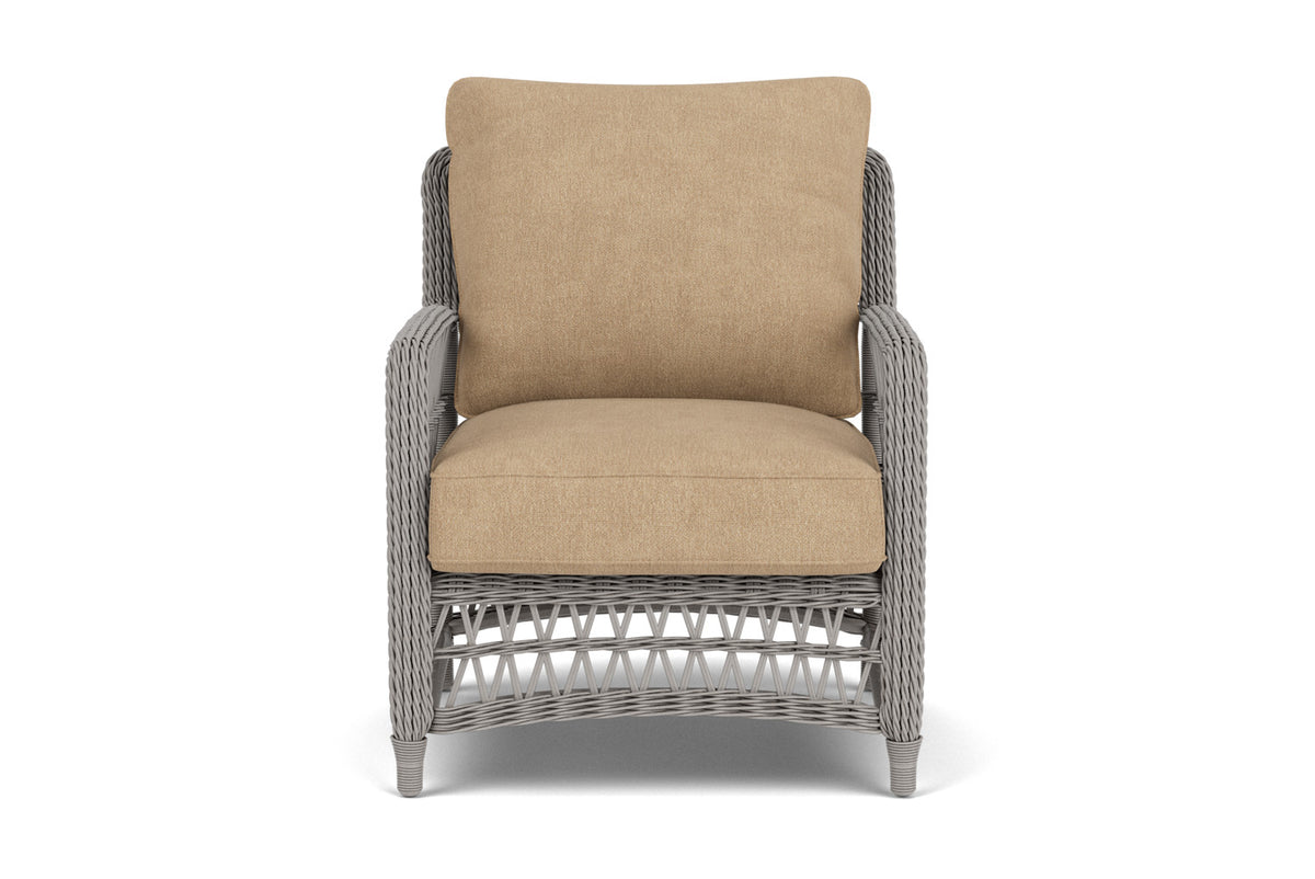 Lloyd Flanders Mackinac Lounge Chair with Hayden Sand fabric