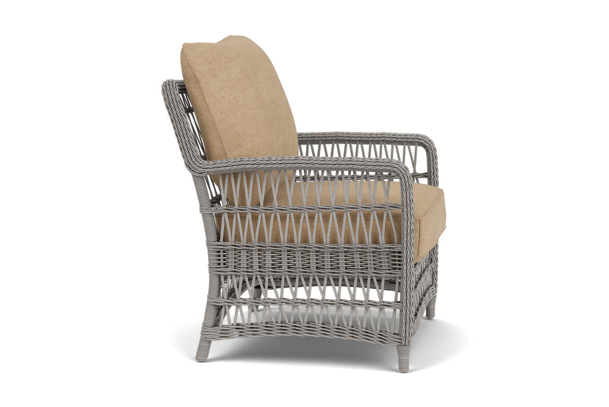 Lloyd Flanders Mackinac Lounge Chair with Hayden Sand fabric, view 4