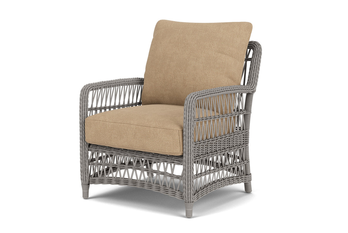 Lloyd Flanders Mackinac Lounge Chair with Hayden Sand fabric, view 10