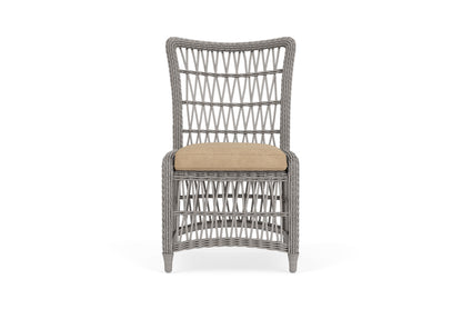 Lloyd Flanders Mackinac Armless Dining Chair with Hayden Sand fabric
