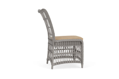 Lloyd Flanders Mackinac Armless Dining Chair with Hayden Sand fabric, view 5