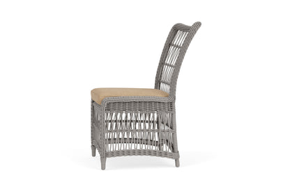 Lloyd Flanders Mackinac Armless Dining Chair with Hayden Sand fabric, view 9