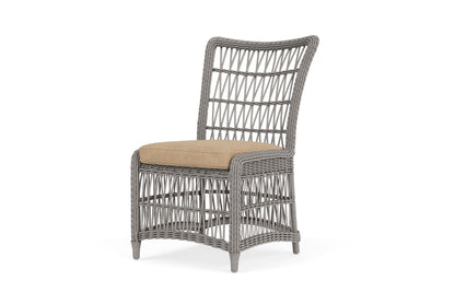 Lloyd Flanders Mackinac Armless Dining Chair with Hayden Sand fabric, view 10