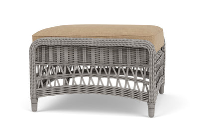 Lloyd Flanders Mackinac Ottoman with Hayden Sand fabric, view 4
