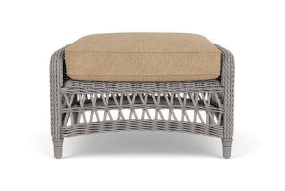 Lloyd Flanders Mackinac Ottoman with Hayden Sand fabric, view 7