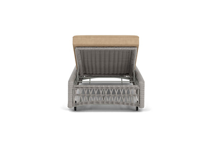 Lloyd Flanders Mackinac Chaise with Hayden Sand fabric, view 7