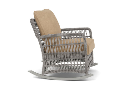 Lloyd Flanders Mackinac Lounge Rocker with Hayden Sand fabric, view 4