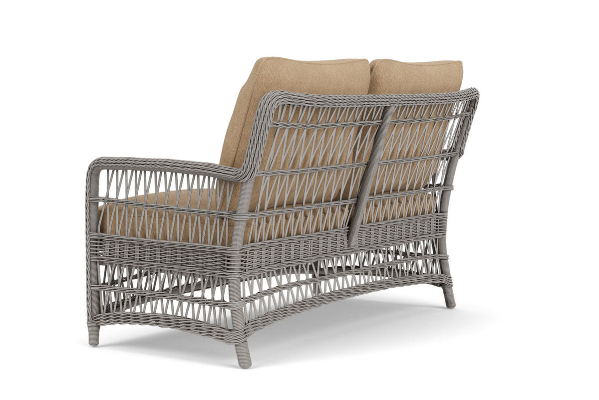 Lloyd Flanders Mackinac Loveseat with Hayden Sand fabric, view 8
