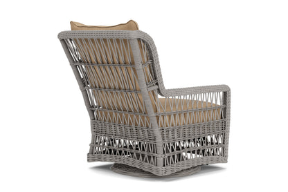 Lloyd Flanders Mackinac High Back Swivel Glider with Hayden Sand fabric, view 6