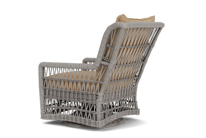 Lloyd Flanders Mackinac High Back Swivel Glider with Hayden Sand fabric, view 8
