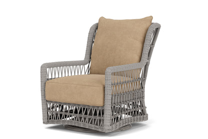 Lloyd Flanders Mackinac High Back Swivel Glider with Hayden Sand fabric, view 10