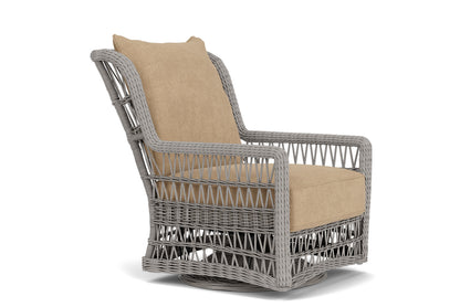 Lloyd Flanders Mackinac High Back Swivel Glider with Hayden Sand fabric, view 3