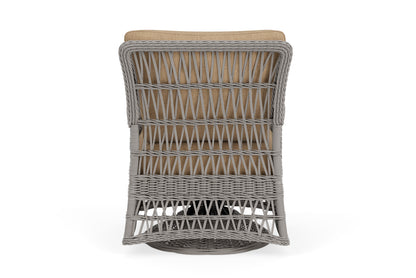 Lloyd Flanders Mackinac Swivel Glider Lounge Chair with Hayden Sand fabric, view 7