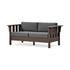 POLYWOOD Acadia Deep Seating Loveseat in Mahogany / Ash Charcoal
